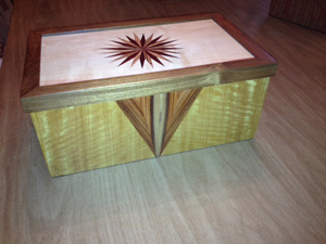 Satinwood Body Rosewood Front Panel with Zebra Inlay