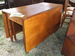 Period Tiger Maple Drop Leaf Table