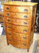 Birds Eye Maple 6 drawer Lingerie Chest, stripped and refinished