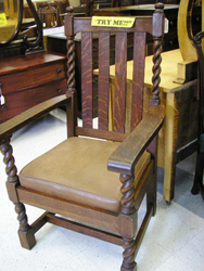 Arts and Crafts Era Arm Chair, Circa 1905, Repaired & Reupholstered