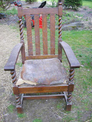 Arts and Crafts Era Arm Chair, Circa 1905, Repaired & Reupholstered