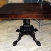 Victorian Paw Foot Library Table
