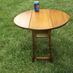 Oval Drop Leaf Side Table